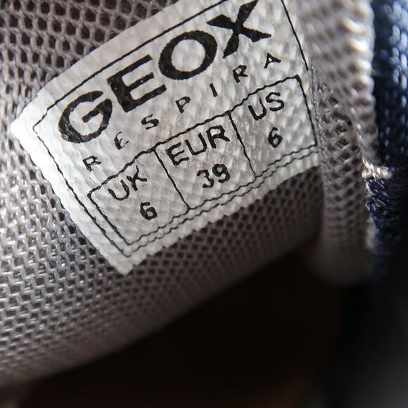 Geox Shoes Big Kids 6 Buller Sneakers Leather Double Strap Casual Athletic Blue - Picture 14 of 14